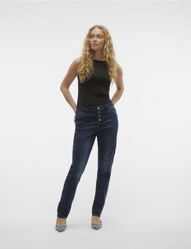 Jean droit - Bleu moyen XS L30
