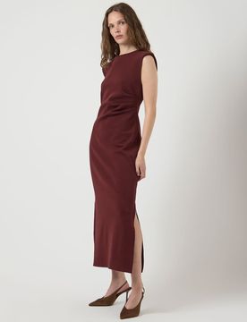 Robe mi-longue - Port royal-Rouge XXL