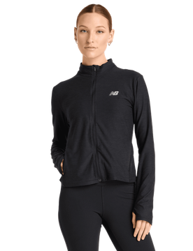 Space Dye Full Zip Damen Trainingsoberteile - Schwarz - Größe M - Poly Jersey Black M