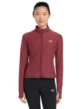 Space Dye Full Zip Damen Trainingsoberteile - Rot - Größe M - Poly Jersey Red M
