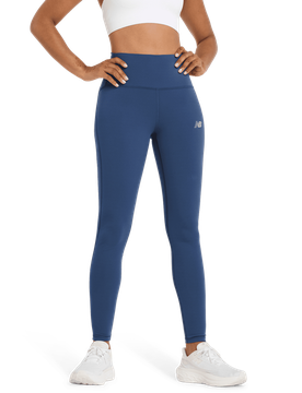 High Rise Legging Damen Leggings - Blau - Größe M - Poly Jersey Blue M