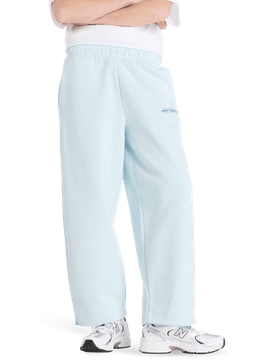 Fleece Damen Hosen - Blau - Größe L - Baumwoll-Jersey Blue L
