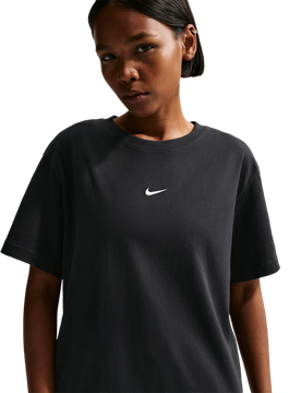 Sportswear Damen T-Shirts - Schwarz - Größe 34 - Baumwoll-Jersey Black 34