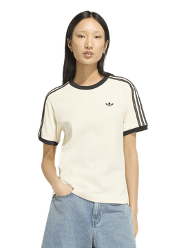 Stripes T-shirt Damen T-Shirts - Weiß - Größe 36 - Baumwoll-Jersey White 36