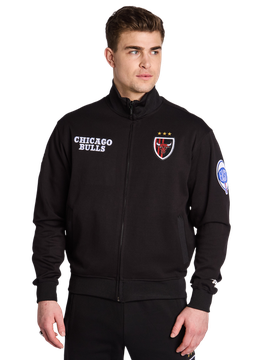 Chigago Bulls Ultras Herren Trainingsoberteile - Schwarz - Größe L - Baumwoll-Fleece Black L