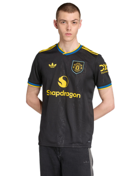Manchester United Third 25-26 Herren Trikots/Replikate - Schwarz - Größe XL - Poly Jersey Black XL