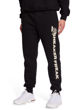 Oswego Herren Hosen - Schwarz - Größe L - Baumwoll-Fleece Black L