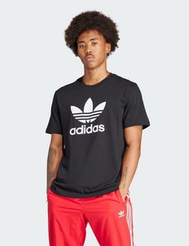 Trefoil Herren T-Shirts - Schwarz - Größe L - Baumwoll-Jersey Black L