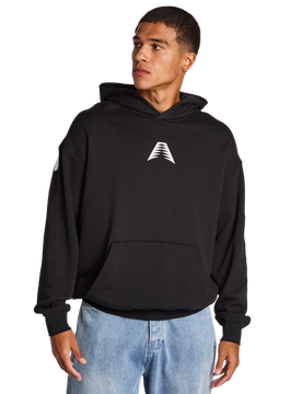 Anthony Edwards Herren Kapuzenpullover - Schwarz - Größe XS - Baumwoll-Fleece Black XS