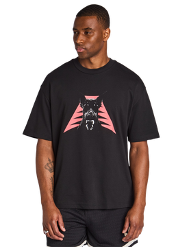 Anthony Edwards Herren T-Shirts - Schwarz - Größe XL - Baumwoll-Jersey Black XL