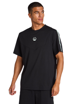 City Side Herren T-Shirts - Schwarz - Größe L - Baumwoll-Jersey Black L