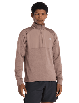 Athletics Heat Grid Half Zip Herren Trainingsoberteile - Grün - Größe M - Poly Jersey Green M