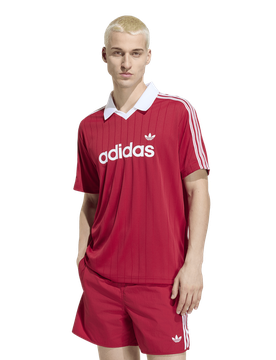 Stripes Herren T-Shirts - Rot - Größe L - Poly Jersey Red L