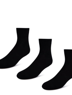 Pack Active Dry Quarter Unisex Socken - Schwarz - Größe 27-34 Black 27-34