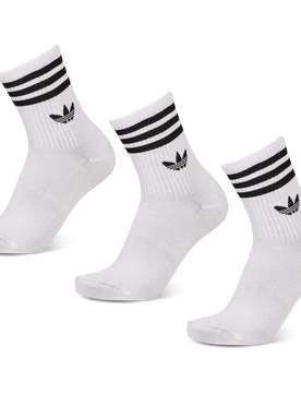 Mid Cut Crew 3 Pack Unisex Socken - Weiß - Größe 40-42 White 40-42