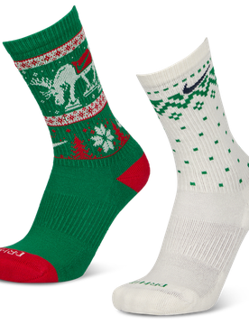 Everyday + Cushioned Crew 2 Pack Unisex - Calze Verde - Taglia 34 - 38 - Algodón 34 - 38