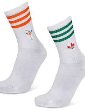 Coastal Club Mid Cut Crew 2 Pack Unisex Socken - Weiß - Größe 40-42 - Baumwolle White 40-42