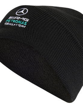 Mercedes Unisex Winter Mützen - Schwarz - Größe S/M - Poly (Polyester) Black
