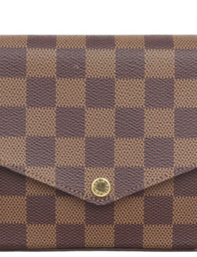 Brown Damier Ebene Pochette Felicie