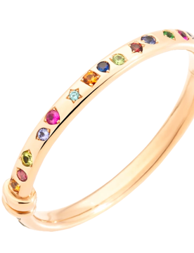 Rose Gold Stone Iconica Bangle