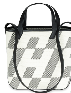 Hermès Black And Ecru Swift Canvas Cabas 27cm Bag