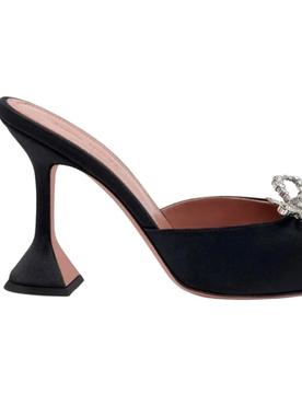 Satin Embellished Mules Size 37