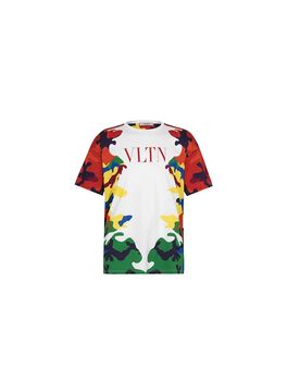 Multicolour VLTN camouflage t-shirt Size L