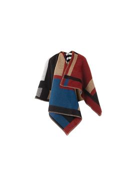 Wool & Cashmere Colourblock Prorsum Poncho