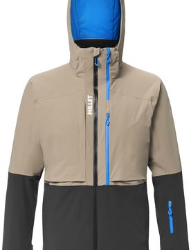 Skijacke aus PrimaLoft® Grands Montets Pro Jacket M Dorite Black für Herren Größe S Beige