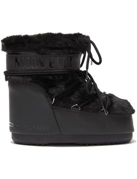 Après-Ski-Stiefel aus Kunstfell Moon Boot Icon Low Faux Fur Black für Damen Größe 39-41 schwarz