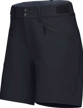 Norrona - Short softshell polyvalent - Falketind Flex1 Shorts W Caviar Black en Softshell - Taille S - Noir