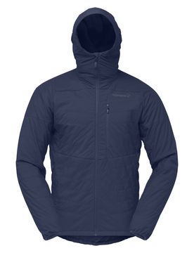 Norrona Isolierende und atmungsaktive Jacke Lyngen Alpha100 Zip Hood M's Indigo Night für Herren Größe S Navy blau