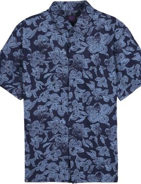 Chemise en lin et coton - Grind Shirts M Deep Marine en Coton - Taille XL - Navy