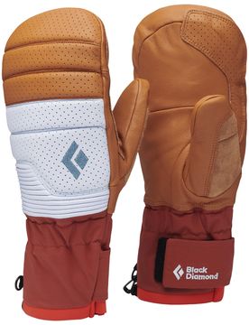 Freeride Fäustlinge aus PrimaLoft® und GORE-TEX W Progression Mitts Henna Belay Blue für Damen aus Leder Größe S Braun