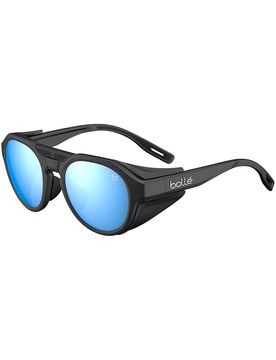 Lunettes de soleil polarisées - Ascender Black Matte - Sky Blue Polarized en Nylon - Noir
