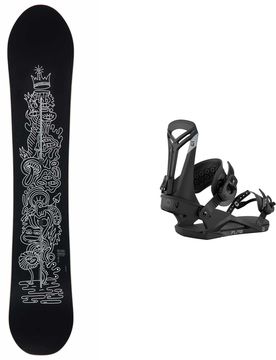Packs (snowboard + fix) - Snowboard all mountain / freeride - Pack Counterbalance Hallucinate 2026 - Noir