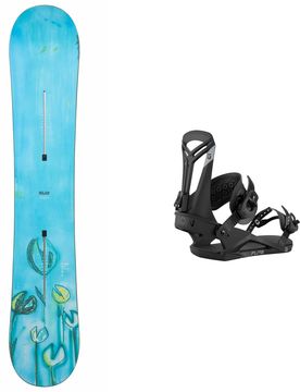 Packs (snowboard + fix) - Snowboard all mountain - Pack Blossom Frog 2026 - Bleu