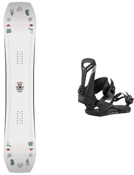 Packs (snowboard + fix) - Snowboard freestyle - Pack Tweaker Women's 2026 en Bois - Blanc