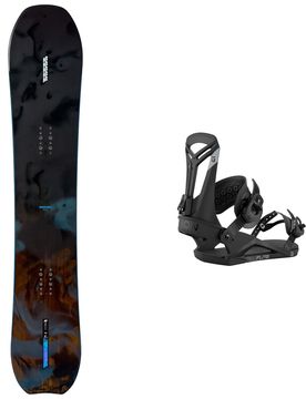 Packs (snowboard + fix) - Snowboard all-mountain freeride - Pack Passport 2026 en Bois - Noir