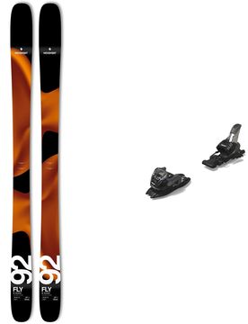 Ski Set inkl. Bdg. All-Mountain/Freestyle Skier Pack Fly 92 2026 aus Holz Orange