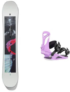 Snowboard all mountain/freestyle - Pack Talent Scout 2025 - Blanc