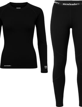 Technische erste Schicht Merino Wolle Pack Merino Women Black für Damen aus Wolle