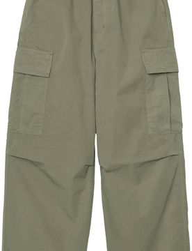 Pantalon cargo coupe extra-large - Mandler Cargo Pant Leaf Garment Dyed en Coton - Taille S - Marron
