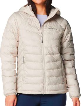 Isolierende Stepp- Und Daundenjacken Powder Lite II Hooded Jacket Dark Stone für Damen Größe XS Beige
