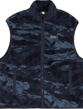 Polaire coupe-vent sans manches - Classic Sherpa Vest Spirit Camo Blue - Taille S - Navy