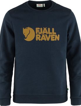 Sweat en coton organique - Fjällräven Logo Sweater M Dark Navy en Coton - Taille L