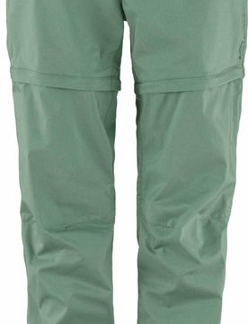 Pantalon de randonnée convertible - Abisko Hike Zip Off Trousers W Patina Green - Taille S/M - Vert