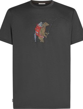 T-shirt de randonnée en laine de mérinos légère et technique - M Merino 150 Tech Lite SS Tee Bear Catch Obsidian en Laine
