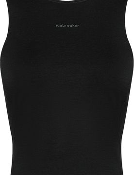 Brassière en laine de mérinos - W Merino 150 Active Cropped Bra-Tank Black en Laine - Taille M - Noir