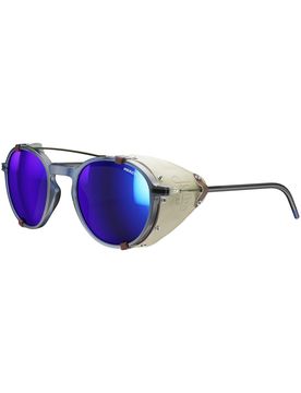 Polarisierte Sonnenbrillen Legacy Bleu/Noir RV 2-4 aus Leder Blau